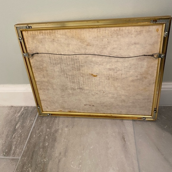 Rare Vintage Swan Lithograph Harry Wysocki Signed Asian Artwork - Picture 2 of 8